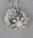 Magnifier Key Chain Silver Snowflake Gaelsong
