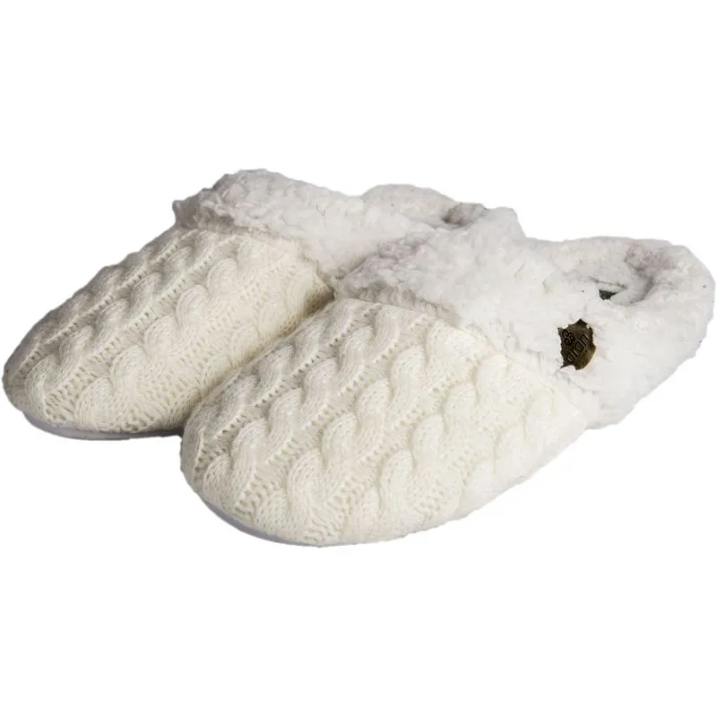 B90181 Cozy Merino Wool Aran Slippers Studio Gaelsong