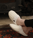 Cozy Merino Wool Aran Slippers