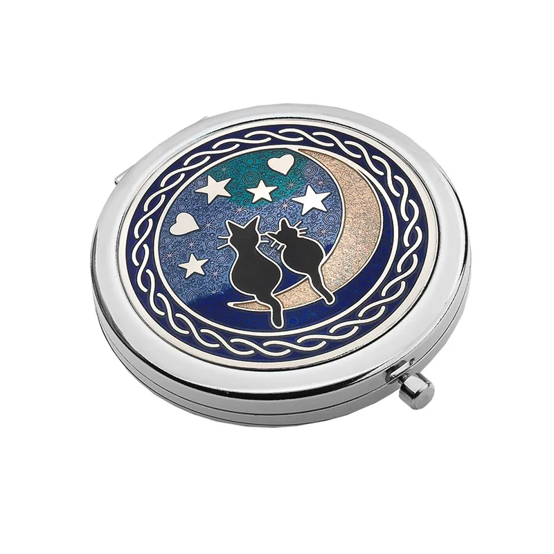B90191 CAT Colour Vintage Style Celtic Compact Mirror Gaelsong