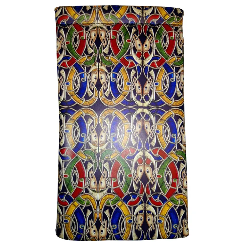 B90197 BOOK OF KELLS Colour Irish Designed Vegan Leather Glasses Pouch Gaelsong