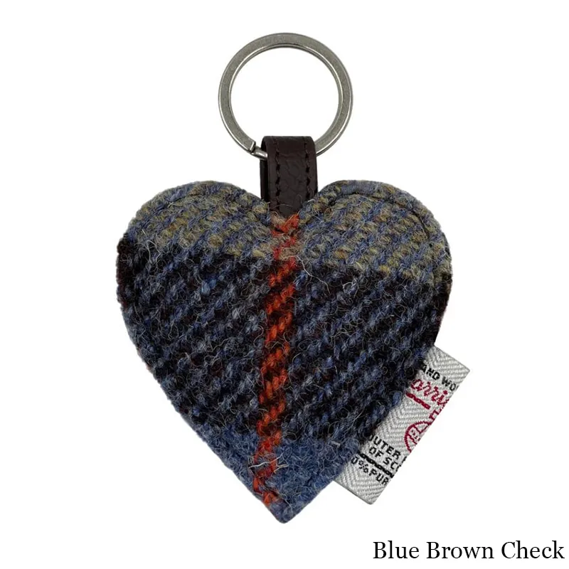 Heart Designed Harris Tweed Keyring