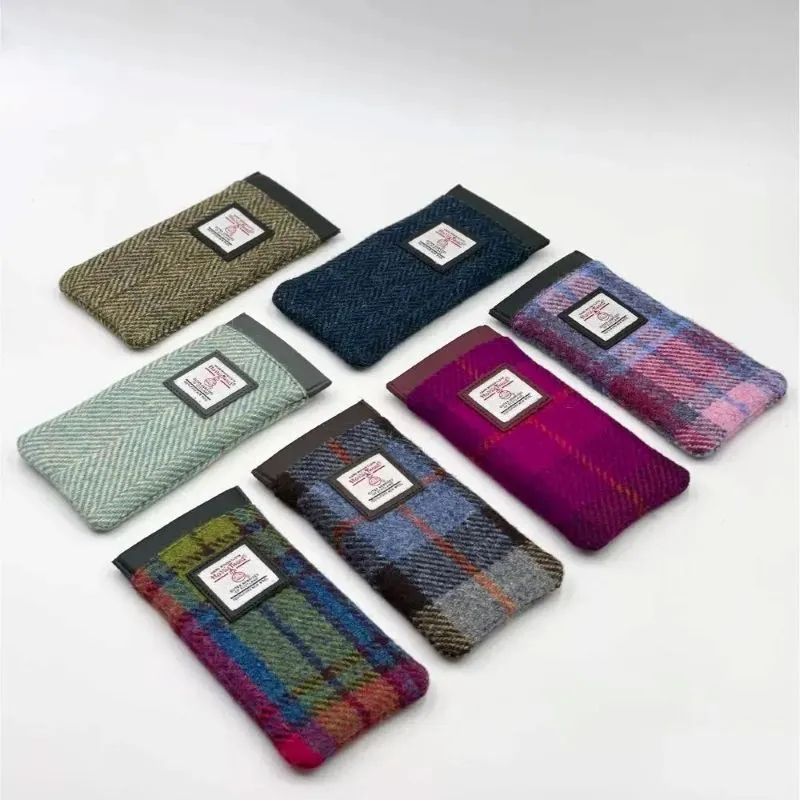 B90205  MULTIPLE Colours Handmade Harris Tweed Soft Glasses Cases Gaelsong