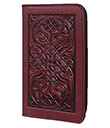 Celtic Hounds Checkbook Cover Wine Leather 1 Gaelsong