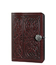 Celtic Hounds Small Journal Wine Leather 1 Gaelsong