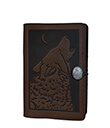 Wolf Song Small Journal Leather Chocolate Color 1 Gaelsong