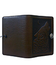 Wolf Song Small Journal Leather Chocolate Color 2 Gaelsong