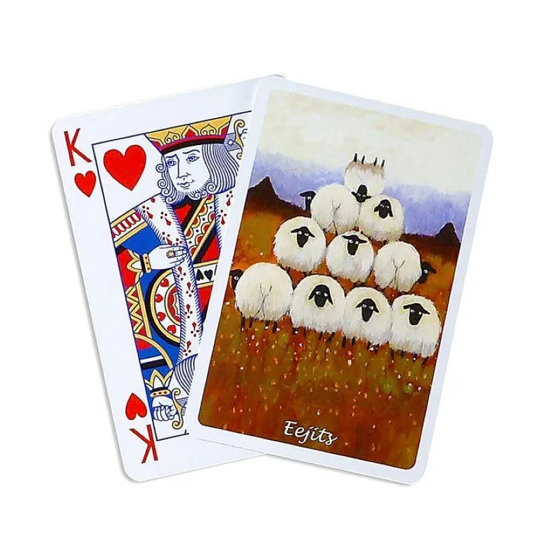 C90005 EWE Irish Sheep Playing Cards Design View Cards Gaelsong