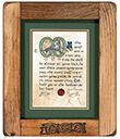 Irish Blessing Print Rustic Frame Gaelsong