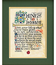 Things To Remember Print, Unframed Gaelsong