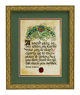 A Sacred Place Print, Gilded Frame