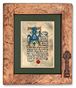 Lord's Prayer in Gaelic Print, Rustic Frame Gaelsong