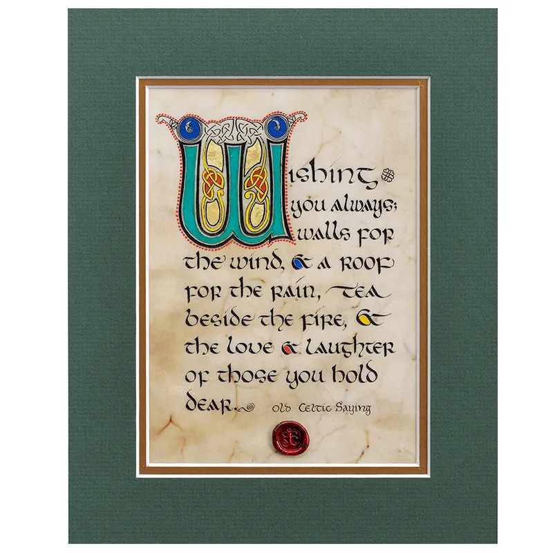 House Blessing Celtic Wall Print