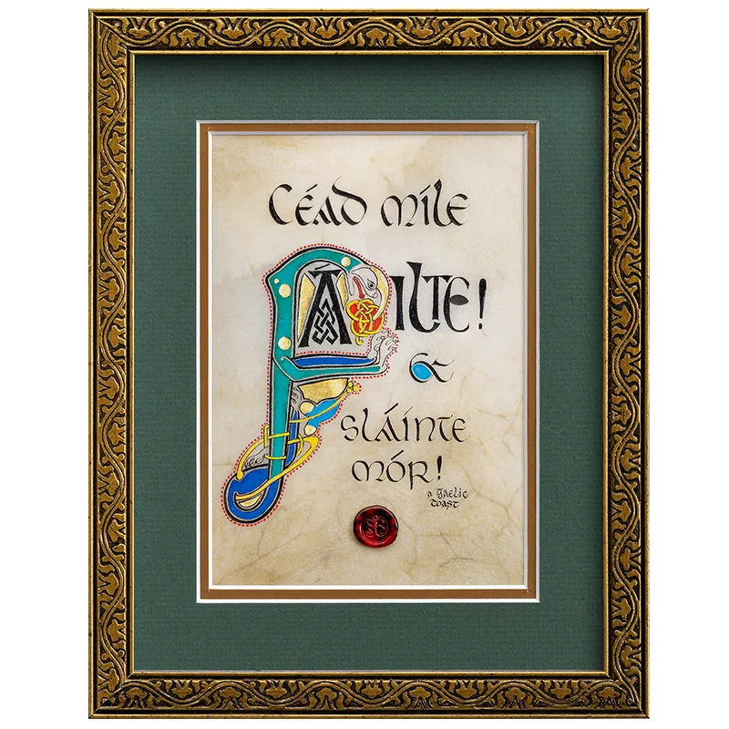 Cead Mile Failte Gaelic Wall Print
