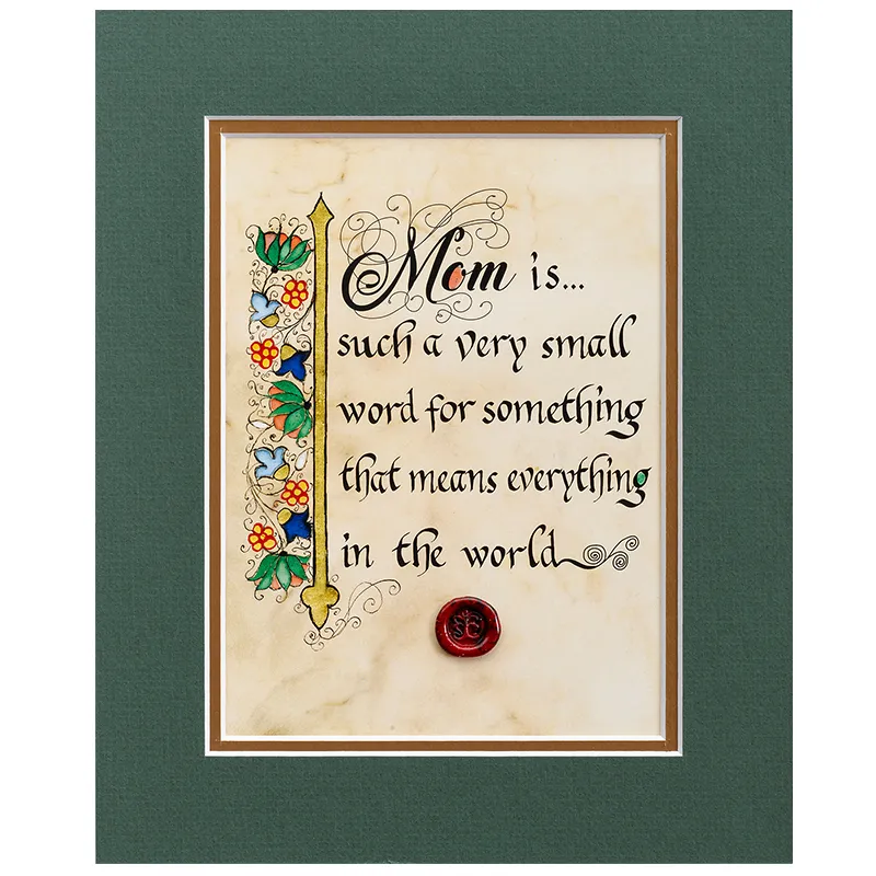 D10962 UNFRAMED Colour Mother Blessing Gaelic Wall Art Gaelsong