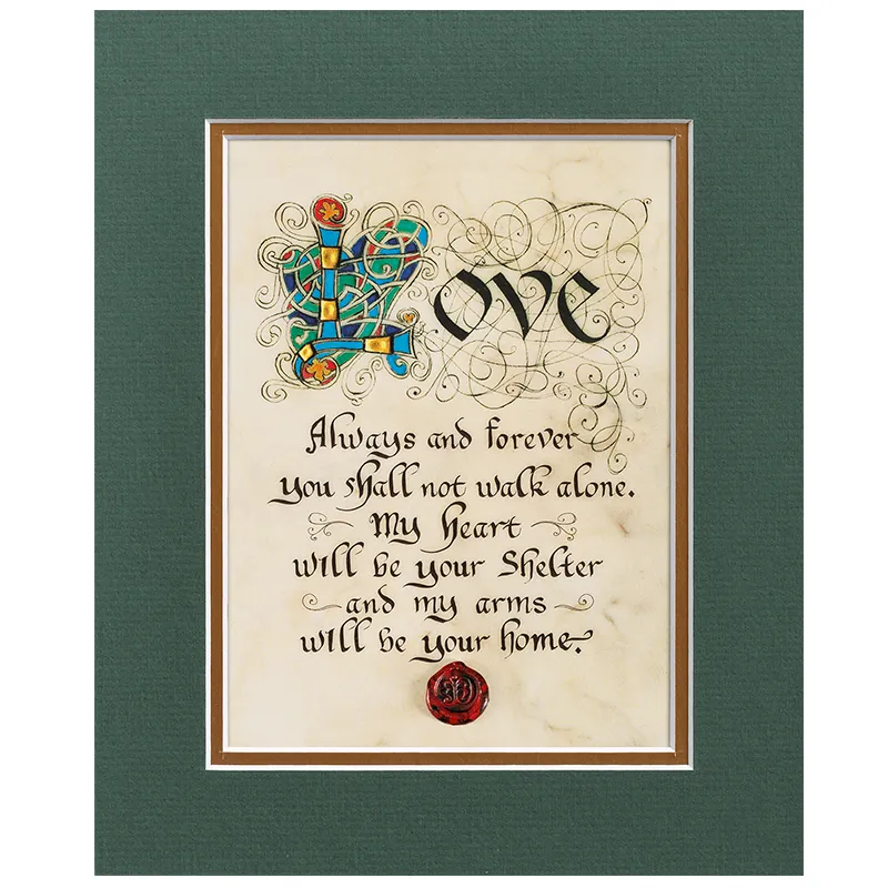 Love Always And Forever Irish Gaelic Art