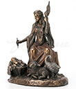 Frigga Goddess Bronze Figure 2 Gaelsong