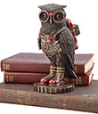Steampunk Owl with Jetpack Bronze Lifestyle Gaelsong