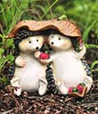 Little Hedgehogs Sharing Favors Set of 6