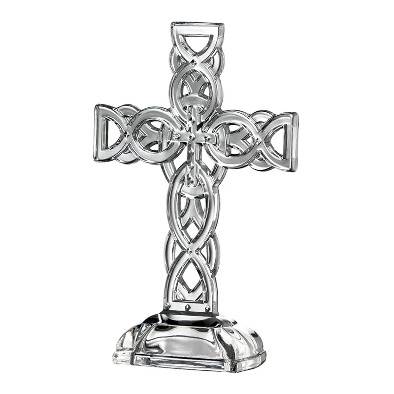 Fine Crystal Celtic Cross Statue