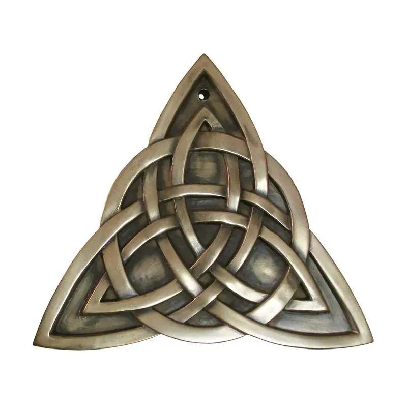 Celtic Trinity Knot Plaque in Bronze