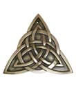 Celtic Trinity Knot Plaque in Bronze view 1