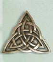 Celtic Trinity Knot Plaque in Bronze view 3