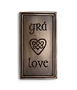 Irish Love Gra Wall Plaque view 1