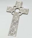 Celtic Knot Pewter Cross