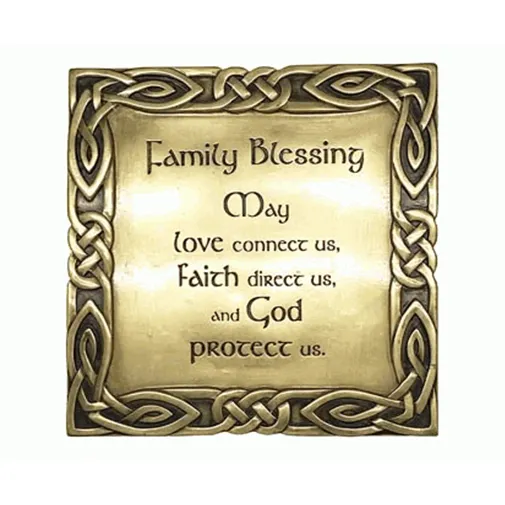 Bronze Family Blessing Irish Plaque | Gaelsong