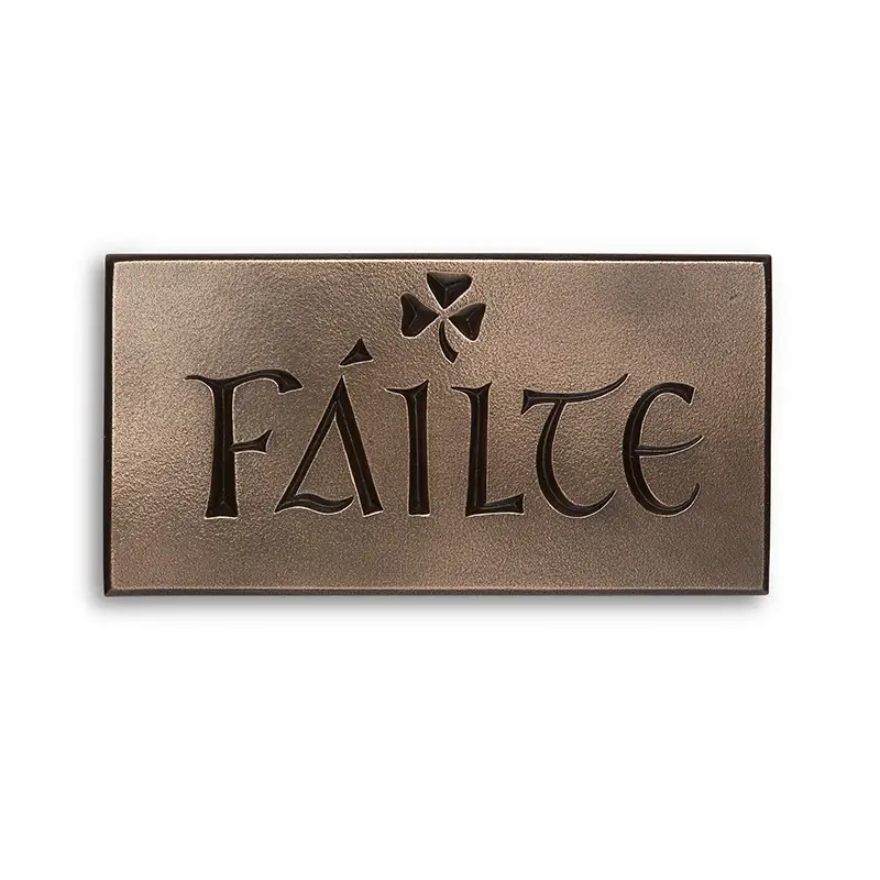 Irish Bronzed Failte Wall Plaque