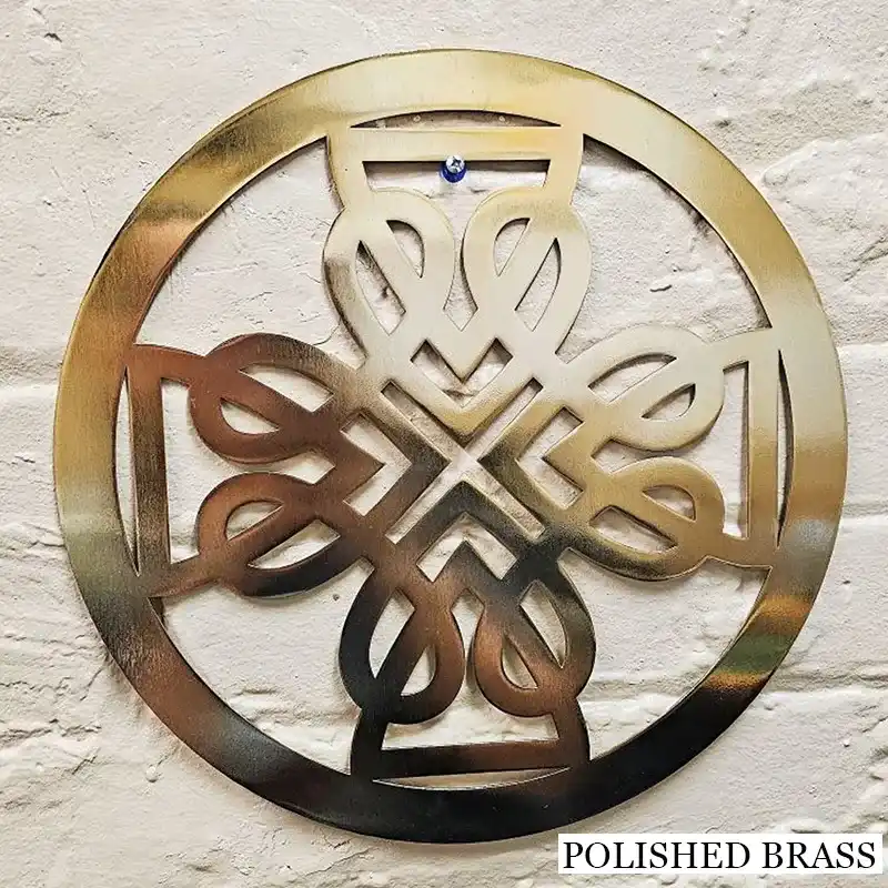 Round Shaped Celtic Cross Wall Decor