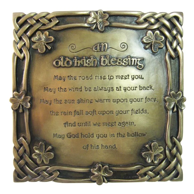 D22224 Vintage Designed An Old Irish Blessing Plaque Gaelsong