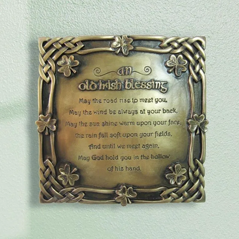 Vintage Designed An Old Irish Blessing Plaque