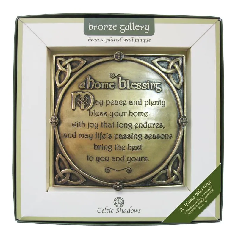 D22225 Antique Irish Home Blessing Plaque Box Gaelsong