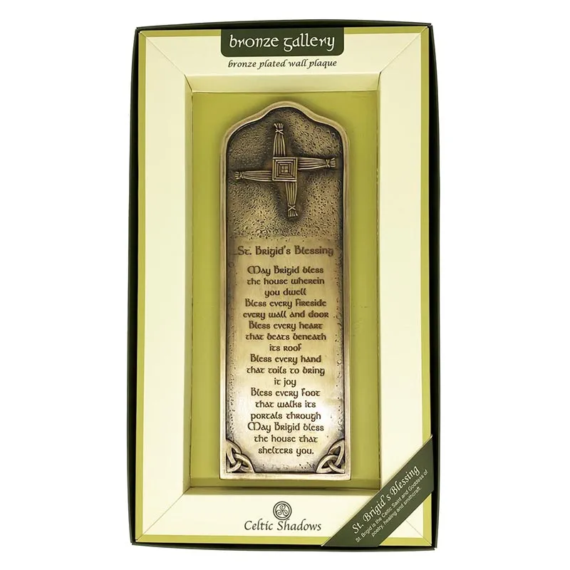 D22226 St. Brigid's Irish Blessing Wall Plaque Box Gaelsong