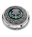 Enameled Pill Box Thistle Gaelsong