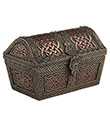 Treasure Chest  Decorated with Celtic Knotwork Closed Gaelsong