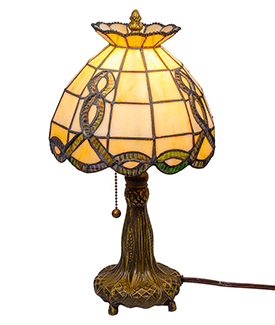 Celtic Wave Stained Glass Lamp