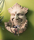 Garden Smile Bird Feeder Sculpture Made of Hand Cast Stone Lifestyle 2 Gaelsong