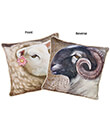 Ewe-Ram Pillow Showing Both Sides Gaelsong