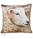 Ewe-Ram Pillow Showing Front Side Gaelsong