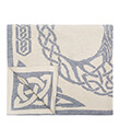 Tree of Life Trinity Knot Throw Grey Close Up Gaelsong