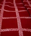 Plaid Merino Wool Check Blanket in Rose view 6