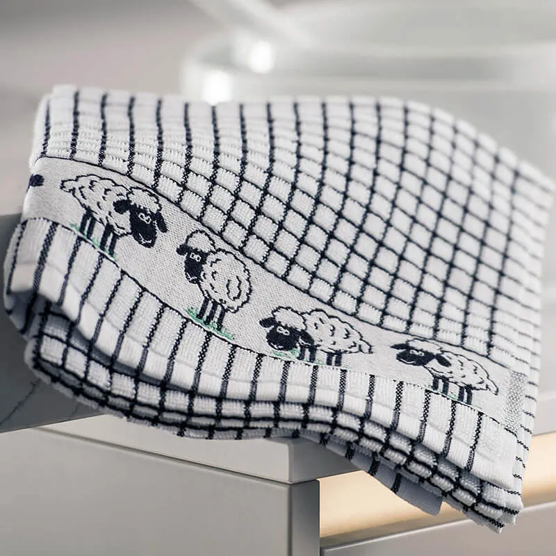 D50649 SHEEP Irish Designed Jacquard Tea Towel- Set of 3 Gaelsong