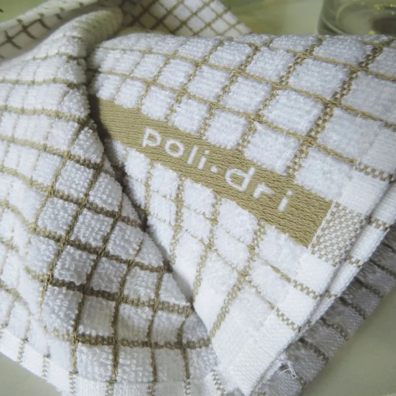 D50650 BEIGE Colour Irish Jacquard Woven Tea Towel Set of 3 Closeup View Material Gaelsong