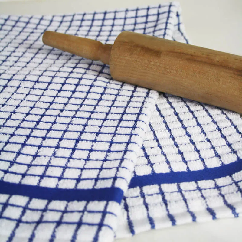 D50650 BLUE Colour Irish Jacquard Woven Tea Towel Set of 3 Gaelsong