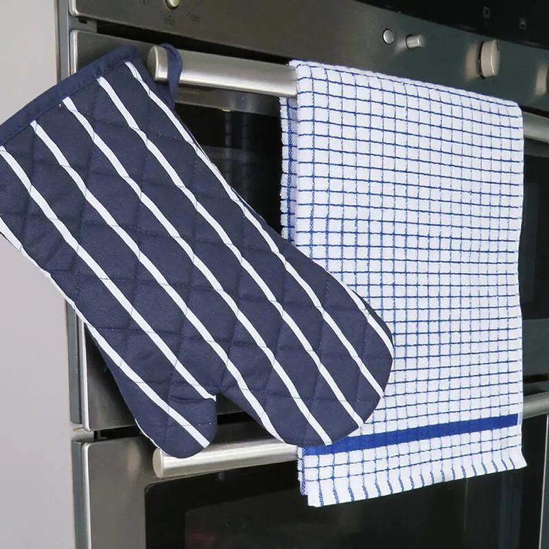 D50650 BLUE Colour Irish Jacquard Woven Tea Towel Set of 3 Lifestyle Gaelsong