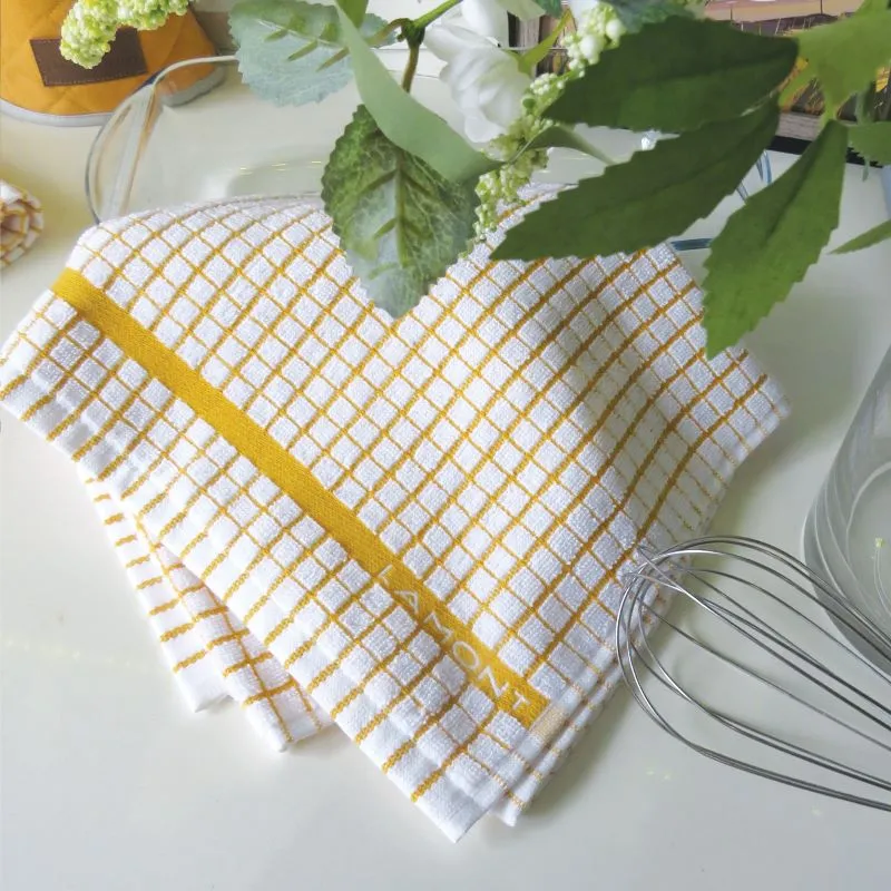 D50650 HONEY Colour Irish Jacquard Woven Tea Towel Set of 3 Gaelsong