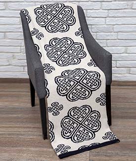 Celtic Spiral Irish Throw Blanket